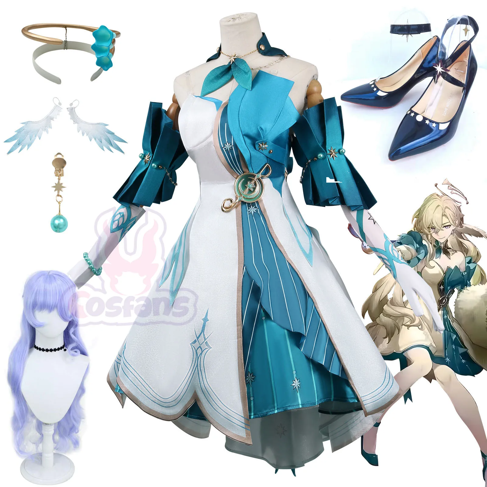 Robin Anime Game Honkai Star Rail Costume Cosplay abbigliamento scarpe uniforme Cosplay Penacony Idol Singer Halloween Party Woman Set