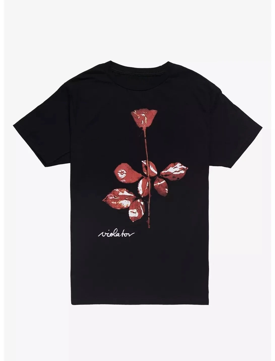Summer 2025 New Depeche Mode Violator Fashionable and Casual High-quality Men's Soft Cotton Round-neck Graphic Printed T-shirt