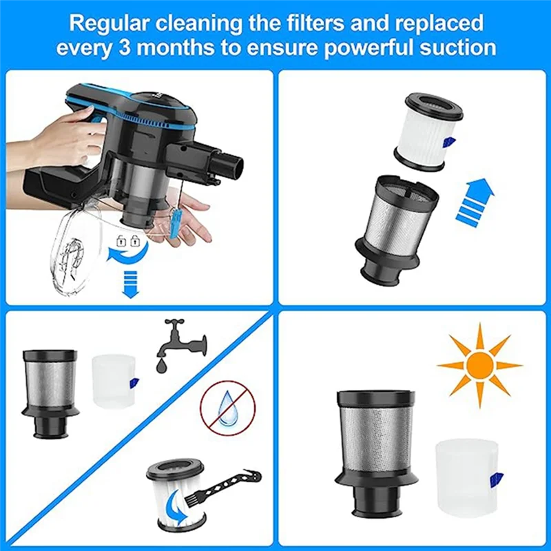 Популярный подходит для INSE S6T/S6P Pro/N5S, аксессуары для пылесосов, фильтрующие элементы, запасные части для фильтра