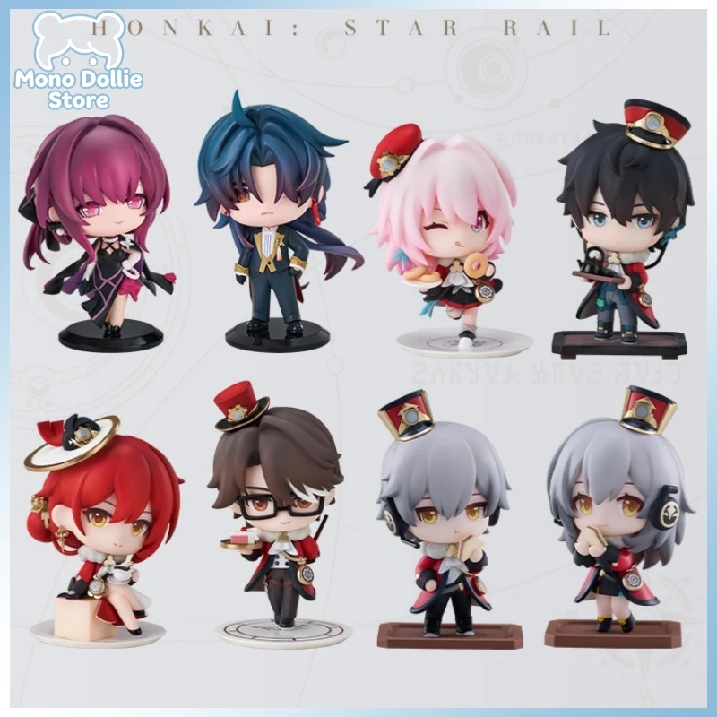 

Honkai Star Rail Train Tea Party Theme Genuine Game Figures Dan Heng Himeko Welt Collect Model Toys Decoration Peripheral Gift