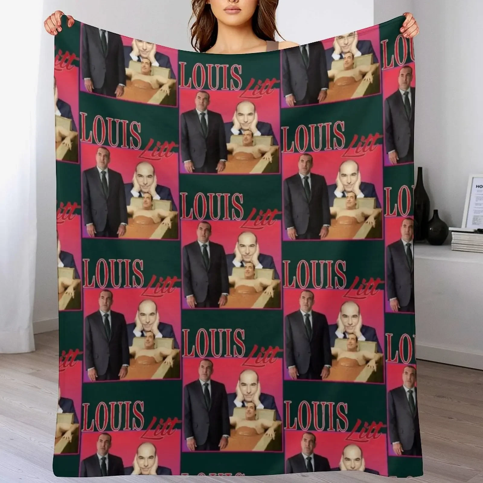 

LOUIS LITT Vintage Throw Blanket Soft Comforter cosplay anime Shaggy Blankets