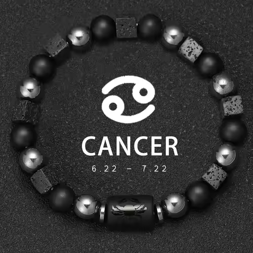 12 Zodiac Bracelets Natural Stone Cancer Virgo Leo Libra Bracelet Couples Friendship Gifts Bracelets jewelry pulsera hombre - Image 16