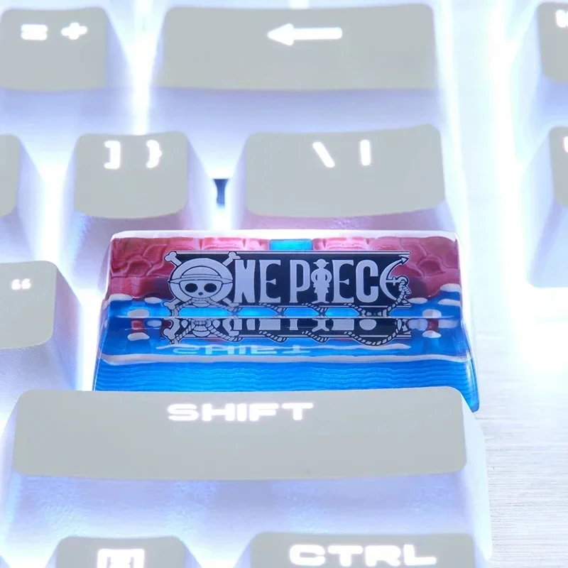 

ZOMO Anime Keycaps Resin One Piece Series Red Line 3D Printing Creativity Custom Mechanical Keyboard ReplacementKey Point Keycap