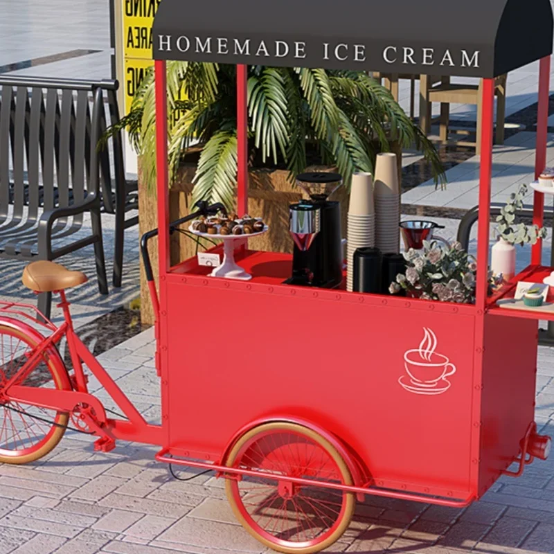 yj32 Mobile stall shopping mall promotion trolley night market coffee outdoor snacks stall truck
