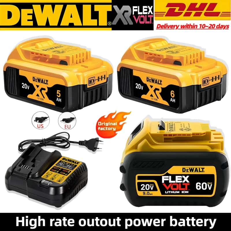 

Power original DEWALT 5AH 6AH 9AH DCB609 18V 20V 60V lithium-ion battery for Dewalt DCB204 DCB205 DCB206 DCB609 DCB184 DCB200