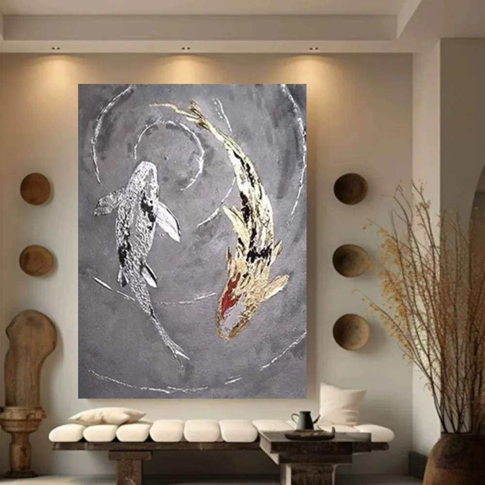 

100% hand drawn Red Sea abstract oil painting original wall painting home living room decoration paint interior aesthetics