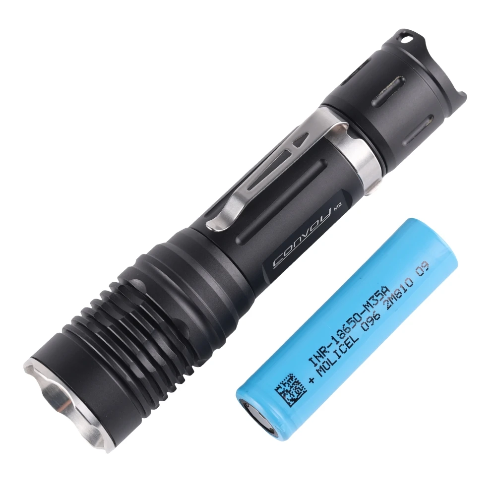 Convoy M2 with KW CSLNM1.TG KW CULPM1.TG 519A LH351D 12groups 18650 flashlight with battery