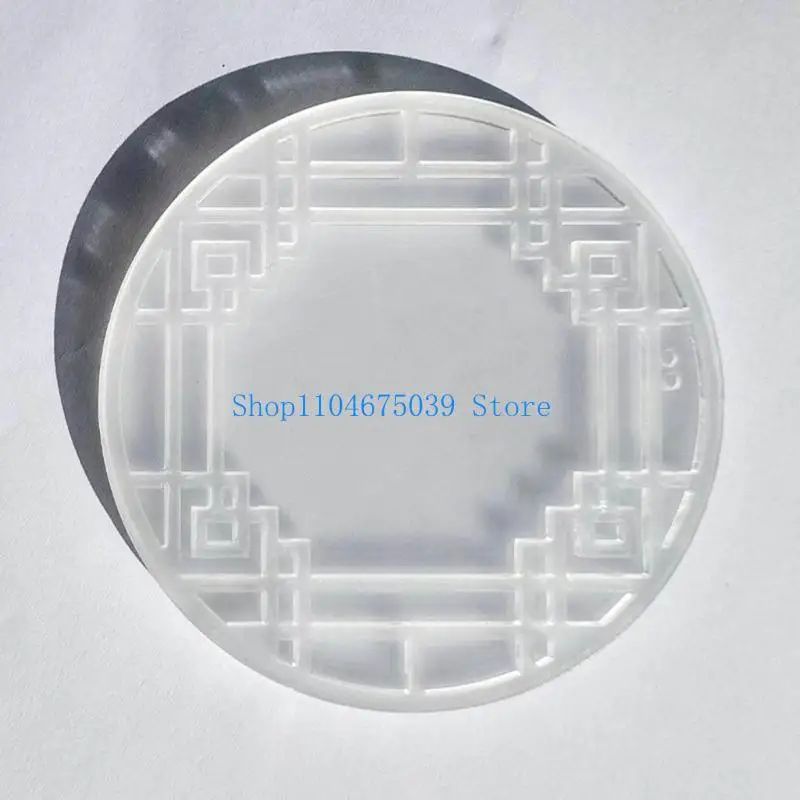 5asd Retro Geometric Acrylic Brick DIY Crafts Empty Plate