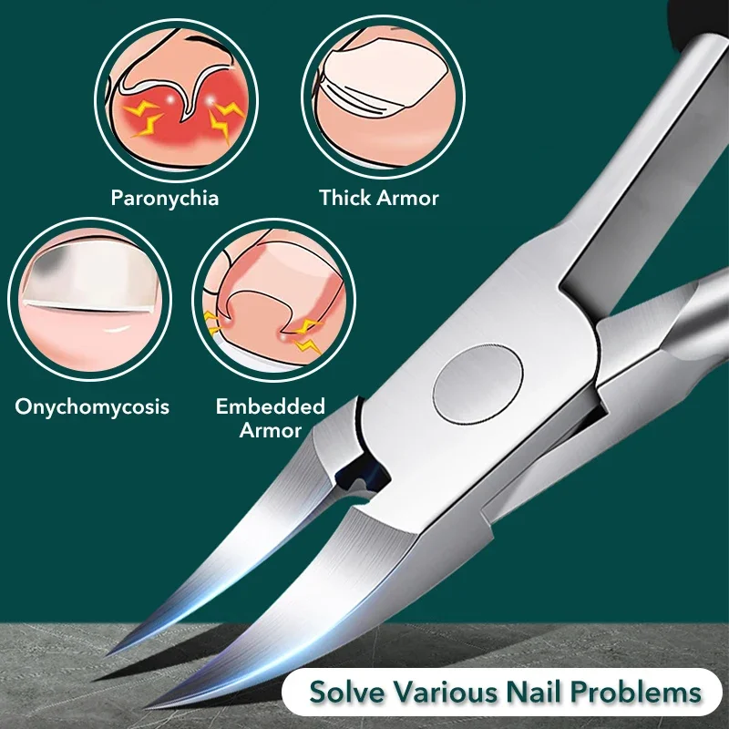 Toe Nail Clippers Nail Correction Thick Ingrown Toenails Nippers Dead Skin Nail Art Pedicure Care Plier Cutter Scissor Tool