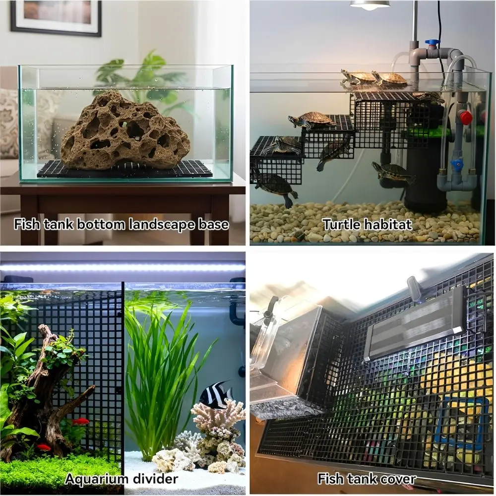 14/28 Stück Aquarium-Kunststoff-Gitterteiler mit starken Saugnäpfen, Aquarium-Trennwand für Zucht und Isolierung von Kampffischen YMY – Detail 5