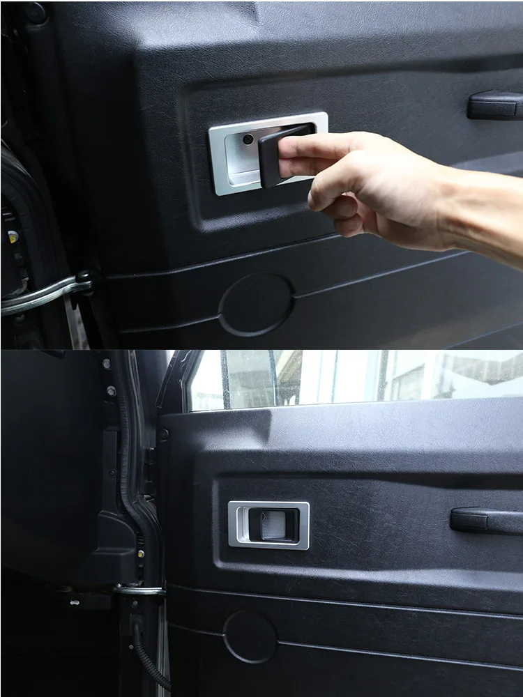 For Land Rover Defender 90 110 2004-18 Aluminum Alloy Car Door Inner Door Bowl Door Handle Decoration Replacement Accessories