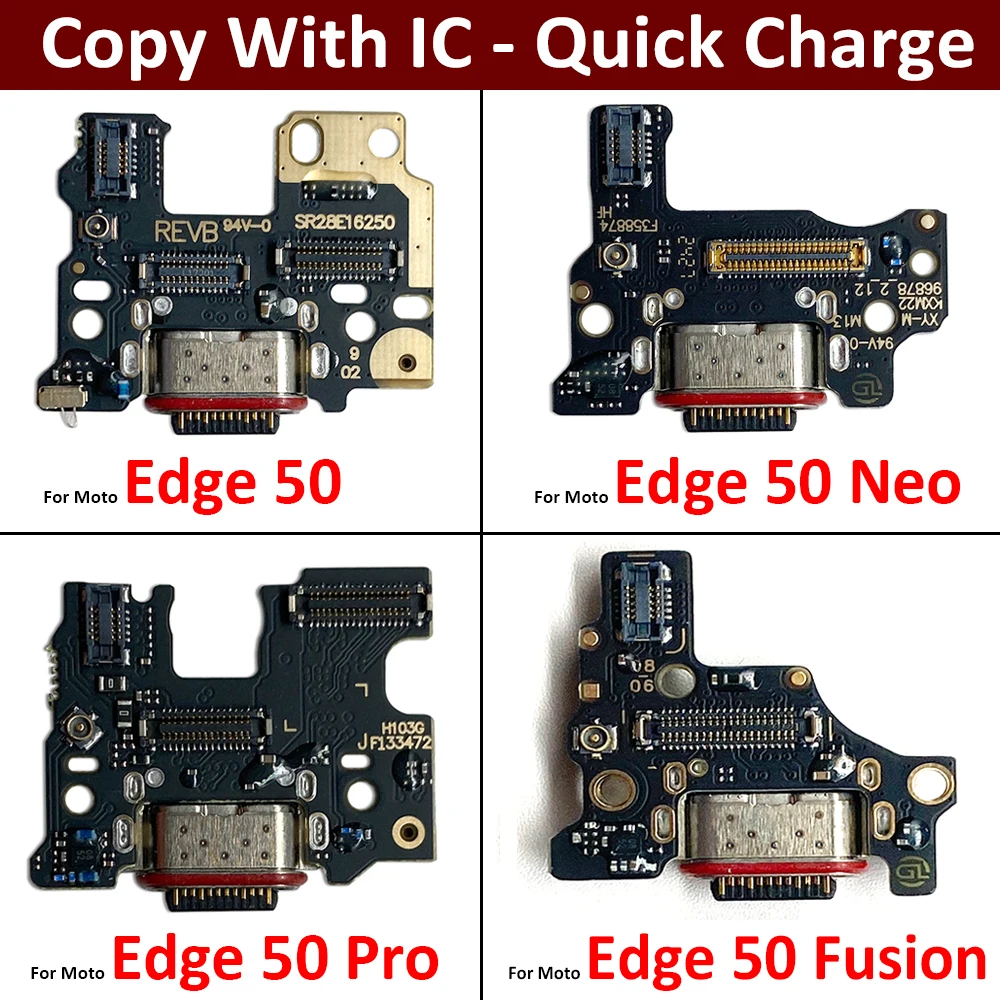 

USB-порт для зарядки, разъем для док-станции для микрофона, гибкий кабель для Motorola Moto Edge 50, Neo Fusion Pro, запасные части