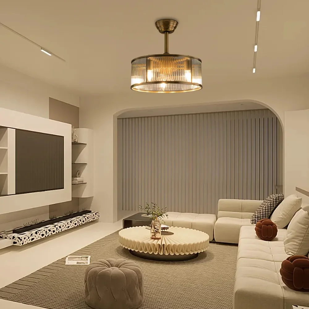 18인치 빈티지 농가 천장 선풍기 - 양면 블레이드, 3단 속도, 타이머 기능 - 침실에 적합(10-15) ㎡   룸 커버리지)