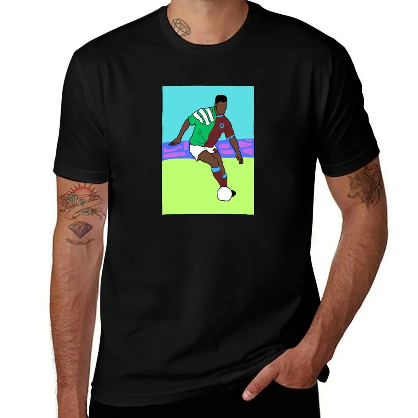 

God on the Ball - Paul McGrath - Ireland & Aston Villa T-Shirt man t shirt designer mens graphic t shirts