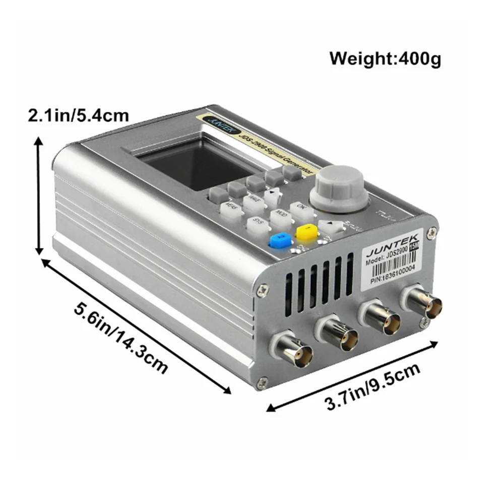 Imagem -03 - Dual Channel Dds Função Arbitrária Wave Signal Source Generator Freqüência Counter Sweeper Totalmente Cnc Jds2900