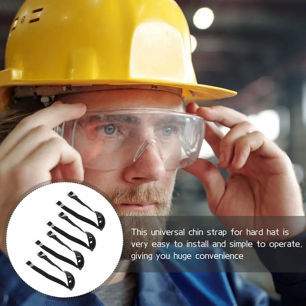 

4 шт. регулируемых ремней для крепления каски, легкие, простые в установке, для строительных работ