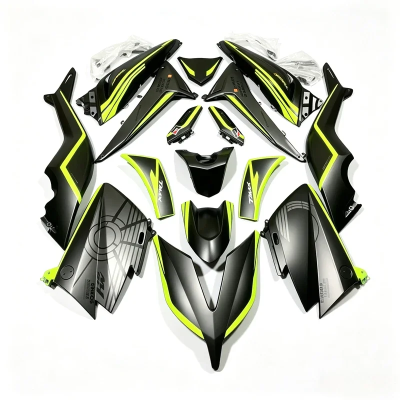 For Yamaha TMAX530 Tmax 530 T-max530 2015-2016 Motorcycle ABS Injection Full Body Shell Protective Fairing Kit Matte black15 16