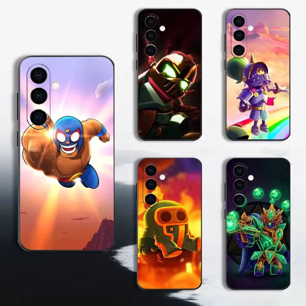 F-Funny game B-Brawl Stars-s Phone Case For Samsung A72,A53,A71,A70,A52,A73,A51,Silicone Black Soft