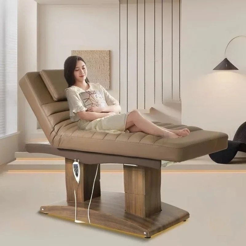 Electric beauty salon massage spa desktop part eyelash bed curved 4 motor beauty salon face bed