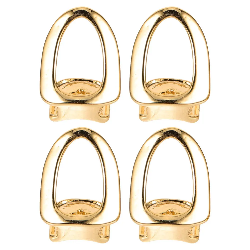 4 stuks Enkele Tanden Grill Koperen Tand Cap Voor Hip Hop Cosplay Mond Sieraden Metalen Grills Rapper Accessoires Nep tanden Decor Set