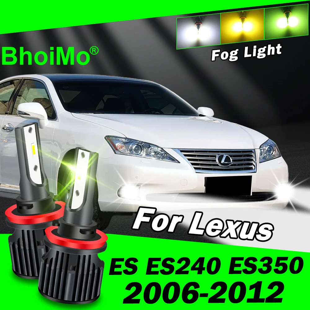 

BhoiMo For Lexus ES ES240 ES350 Front Fog Light Lamp 2006 2007 2008 2009 2010 2011 2012 Led Bulbs