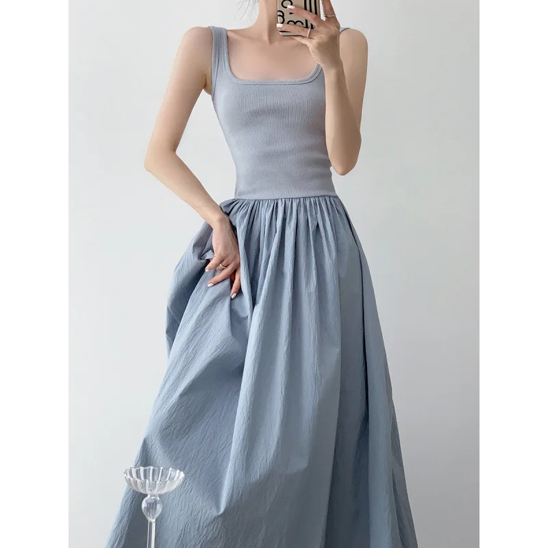 

New Elegant Long Dresses 2025 Women's Summer Sleeveless Maxi Dresses Fashion Casual Party Dress Vestidos for Female Y2k 롱원피스