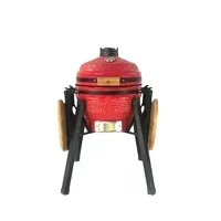 KIMSTONE Nowy projekt Ceramiczny grill Kamado 16-calowa mobilna stacja do gotowania na świeżym powietrzu Grill węglowy do gotowania na świeżym