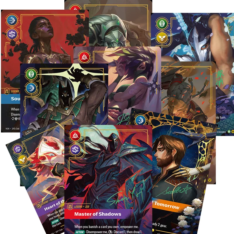 DIY LOL CARD VENDETTA SIGNATURE SERIES 189 AKALI 119/166 RENEKTON 191/166 ZED 192/166 NASUS 193/166 SHEN 194/166 JAYCE 195 MEL