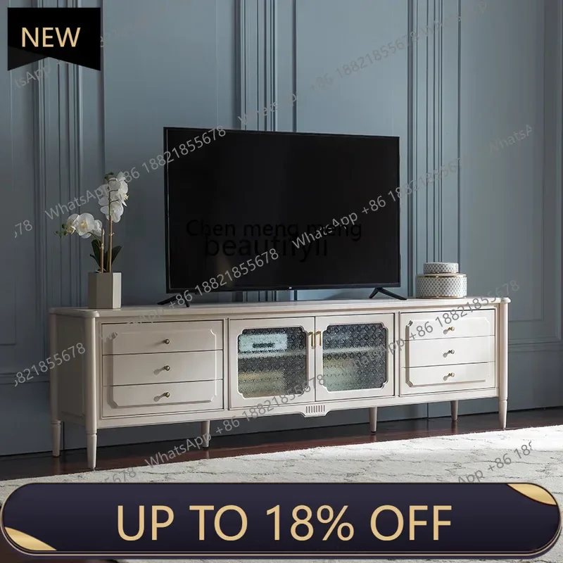 

P178 American Retro Solid Wood TV Cabinet Combination So Easy So Beauty Small Apartment Living Room Furniture Amy TV Stand
