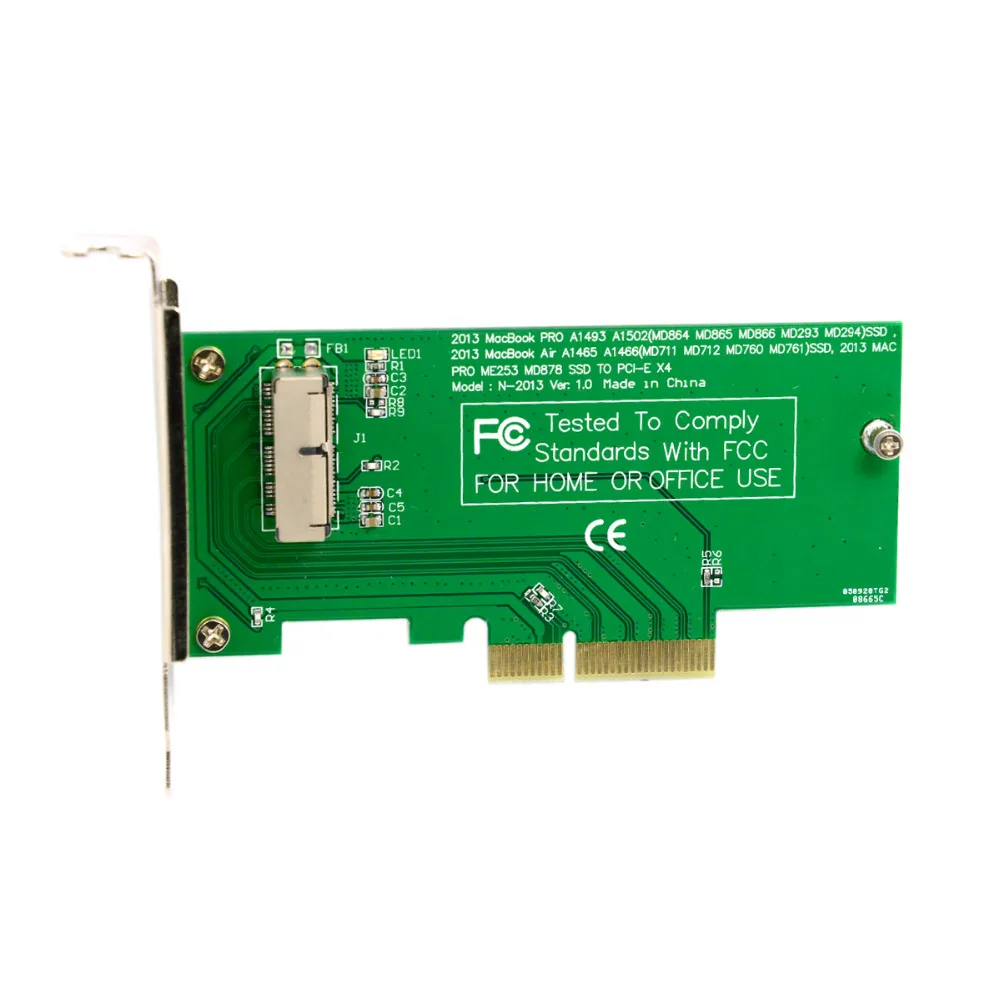 CY Xiwai PCI Express PCI-E to 2013 2014 2015 Apple Laptop Pro Air SSD Convert Card for A1493 A1502 A1465 A1466