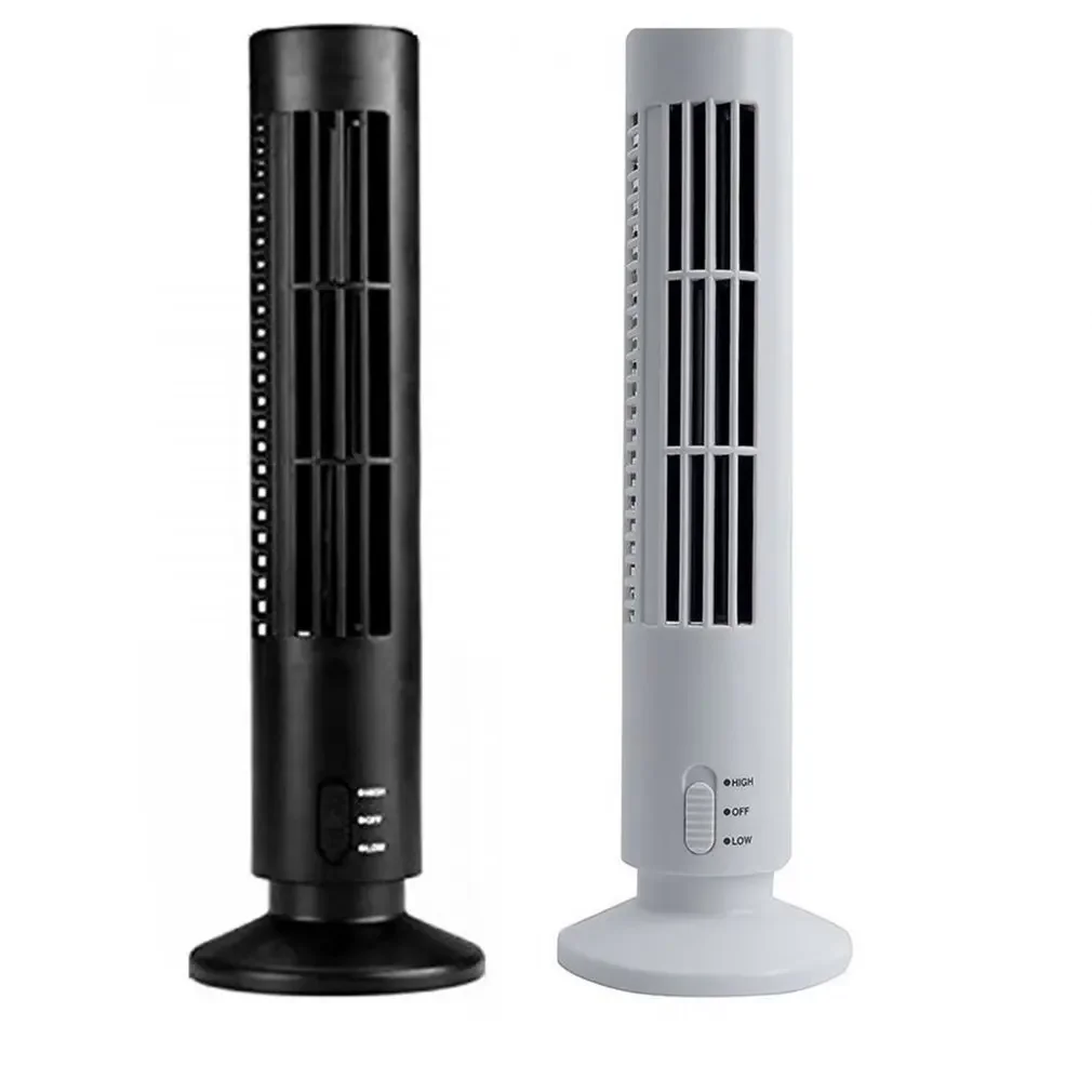 Portable Mini Fan Tower-Shape Humidification Air Cooler for Office Home - Low Noise