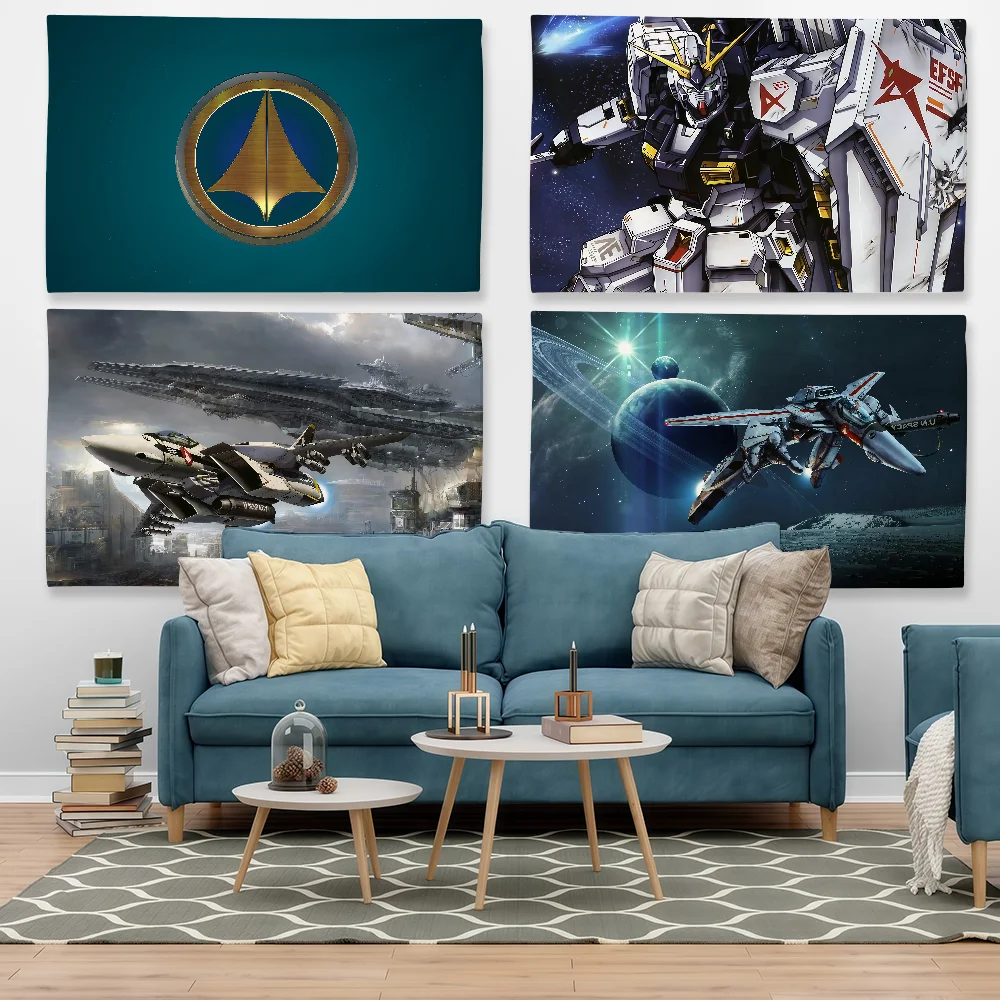 Anime R-ROBOTECH Flag Tapestry Outdoor Party Bedroom Living Room Dormitory Decorative Themed Wall Hanging Banner Gift
