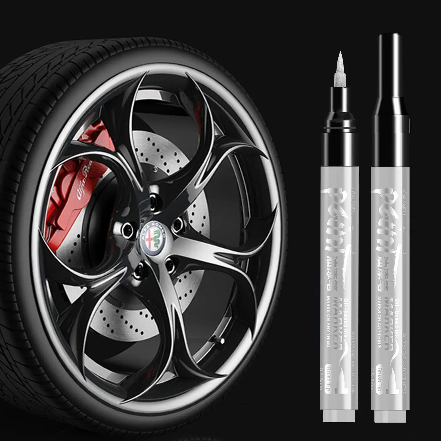 Car Soft Head Paint Pen Tire Wheel Hub Decorative Color Marker Describing Fetus Waterproof Sunproof colorfast 3D Printer