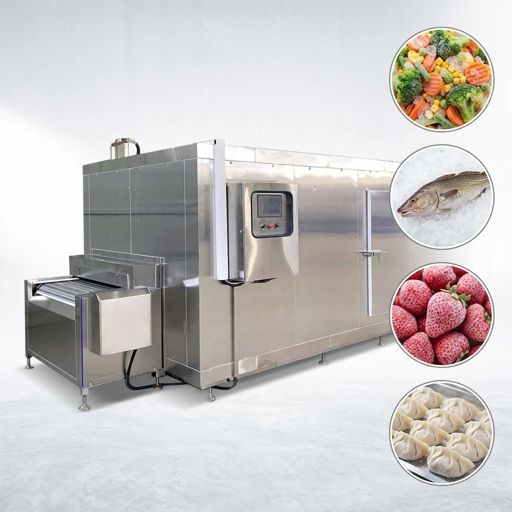 FOODLINE Quick Freezing Machine Commercial Tunnel Quick Freezer For Meatball Dumpling Quick Freezing Business