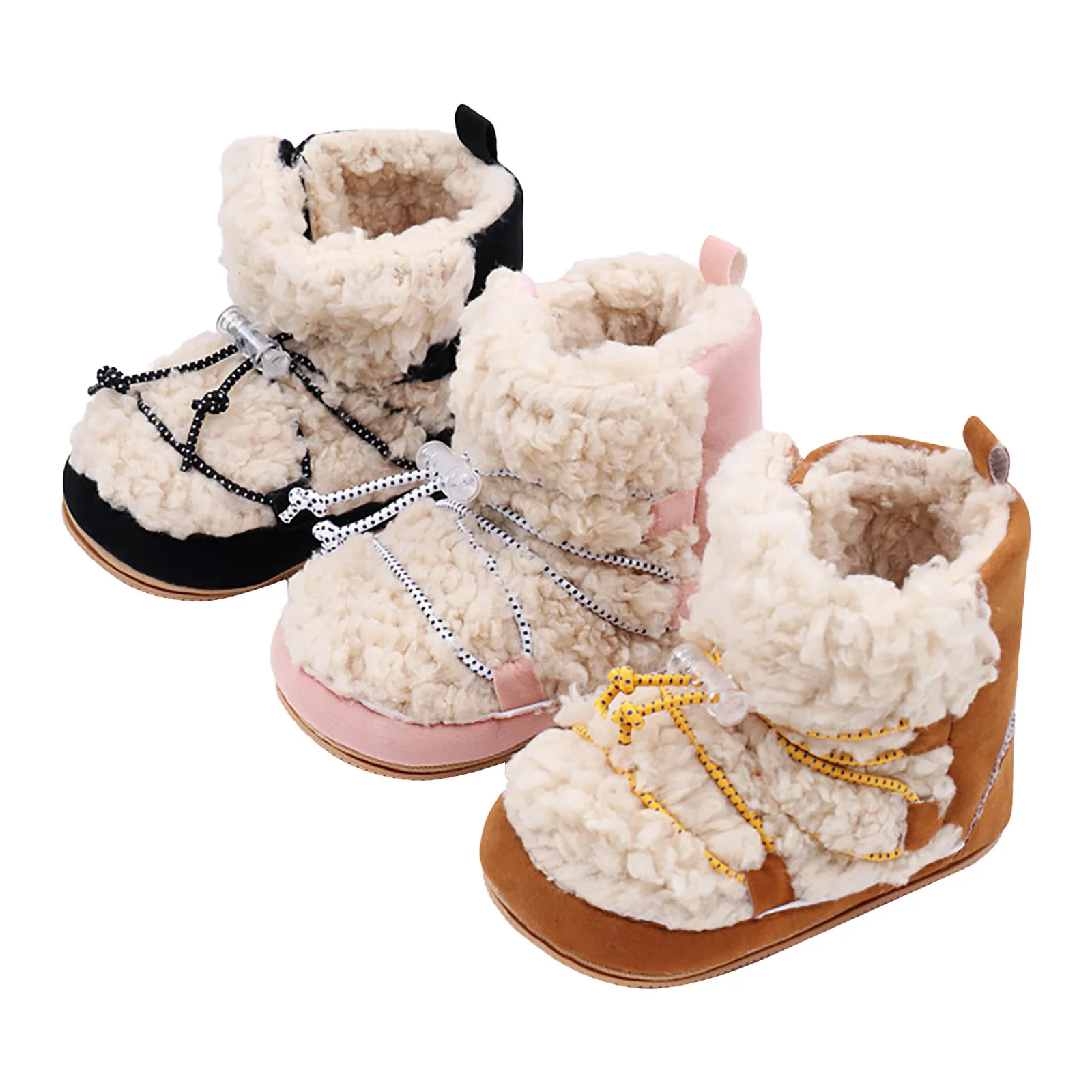 Neugeborene Baby klassische Anti-Rutsch-Bodens tiefel First Walker Unisex Fleece Bootie Winter super warm Kleinkind Kleinkind verdicken Krippe Schuhe