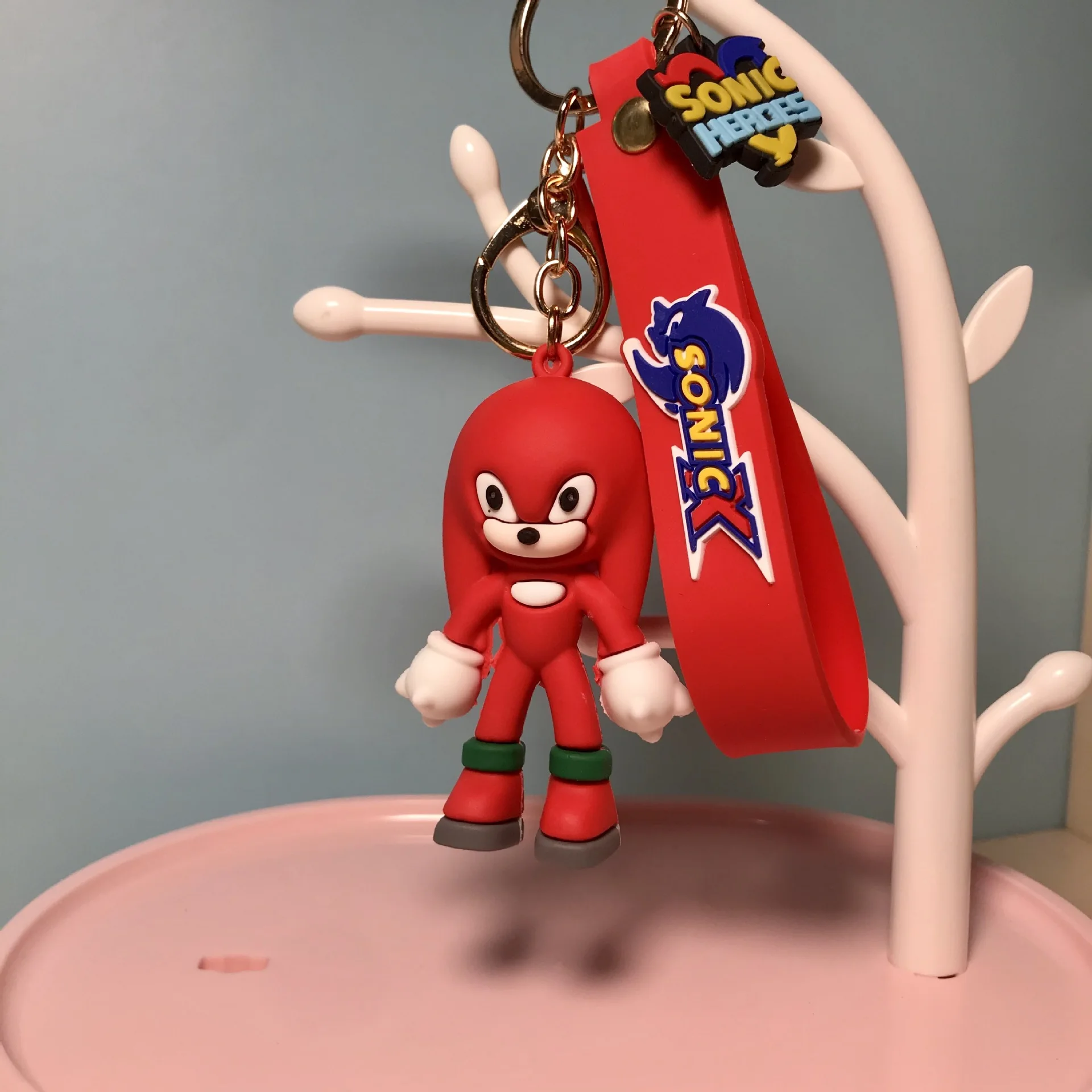 Sonic Mouse Key Chain Bag Pendant Cartoon Silicon Jewelry Anime Attachment Drop Glue Doll Pendant Car Couple Key Pendant