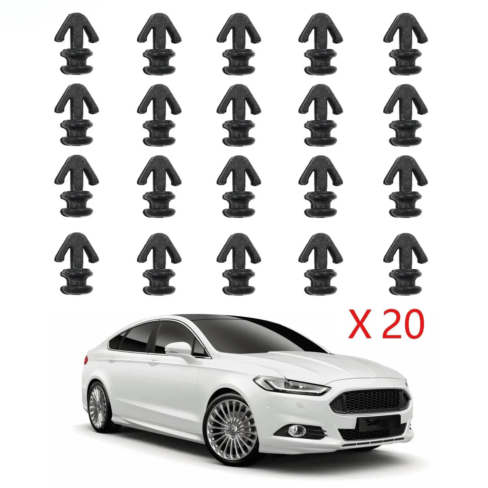 

20x Car Door Trim Gasket Clips Sill Strip Seal Lower Weatherstrip Fastener For Ford Mondeo MK2 MK3 Escort S-Max Galaxy 1042065