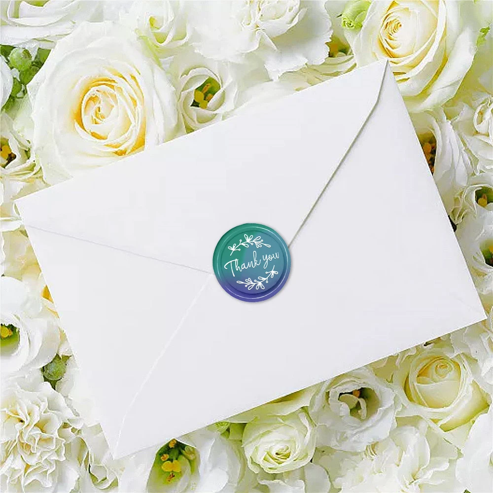 Thank You Word Wax Seal Stamp, Wax Seal Stamps Interchangeable Brass Stamp Heads for Decorating Gifts and Greeting Cards