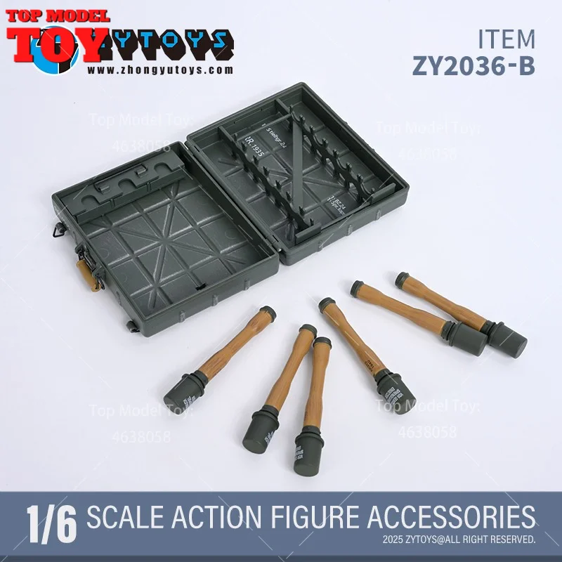 ZYTOYS ZY2032-ZY2039 1/6 obrona lotnicza czołg rakietowy karabin maszynowy magazyn Model dla 12 "mężczyzna kobieta żołnierz figurka ciało lalki