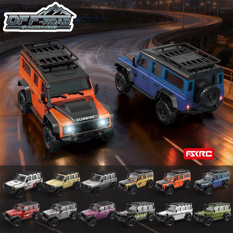 

Радиоуправляемая внедорожная машина 1:43 2.4G R4301-4312 с управлением через приложение, полноприводный RC-внедорожник 2-в-1 с заменяемым кузовом, игрушка для мальчиков, RTR