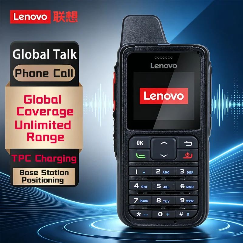 Lenovo CL-688 4G POC Loud Horn Handheld Two-Way Walkie 5000km Range IPx4 Water Resistance