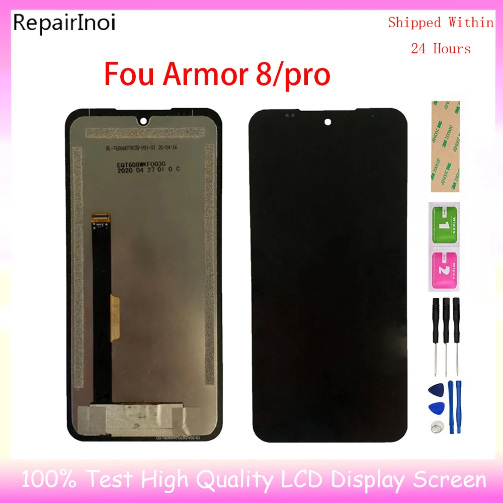 6,1-calowy pełny ekran dla Ulefone Armor 8 Pro Wyświetlacz LCD Ekran dotykowy Digitizer Kompletna wymiana zespołu