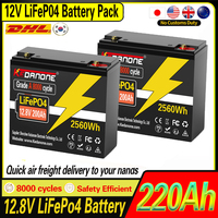 Grade A 8000 cycle 220Ah Lifepo4 Battery 3.2V Lithium iron phosphate Rechargeable Cell For DIY 12.8V RV Solar Camping EU Stock?