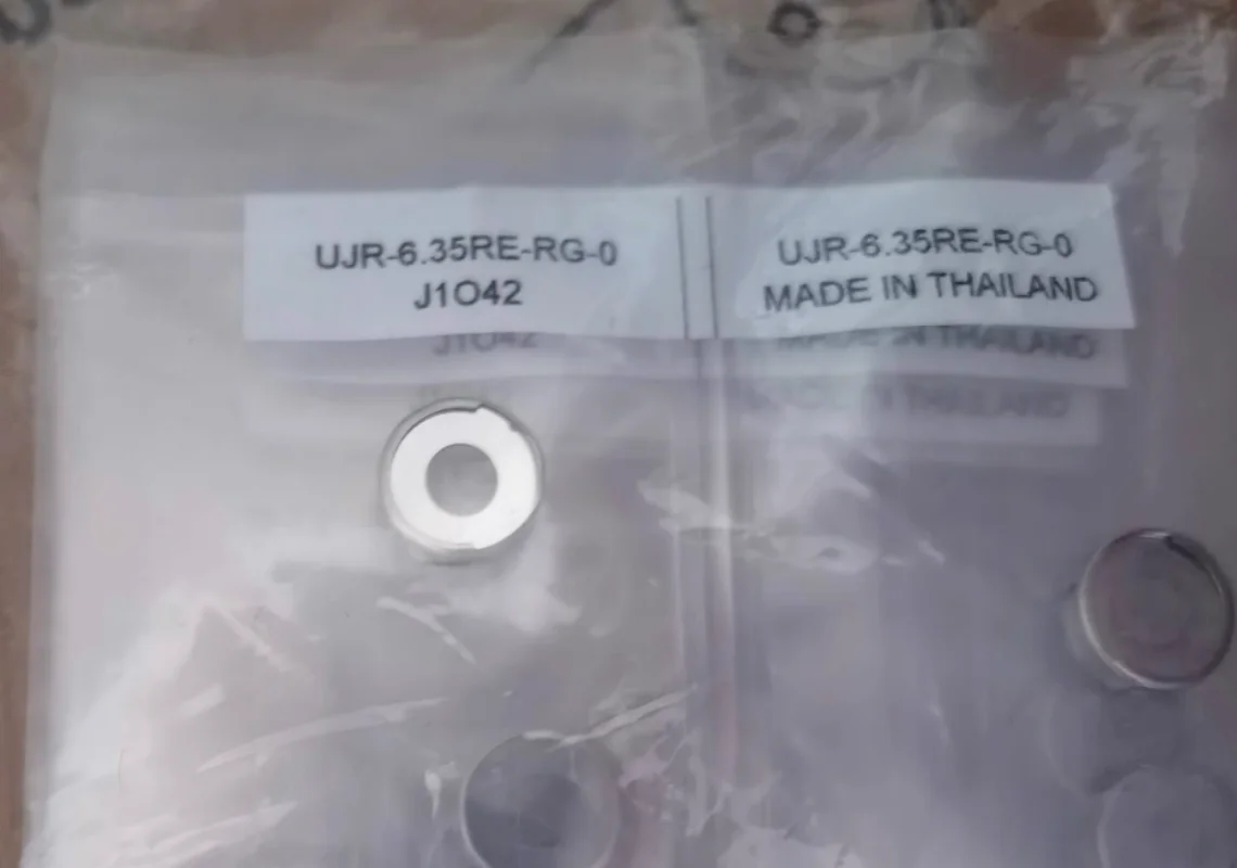 

10pcs UJR-6.35RE-RG-0 Gold 1/4 Steel Gasket with Claw