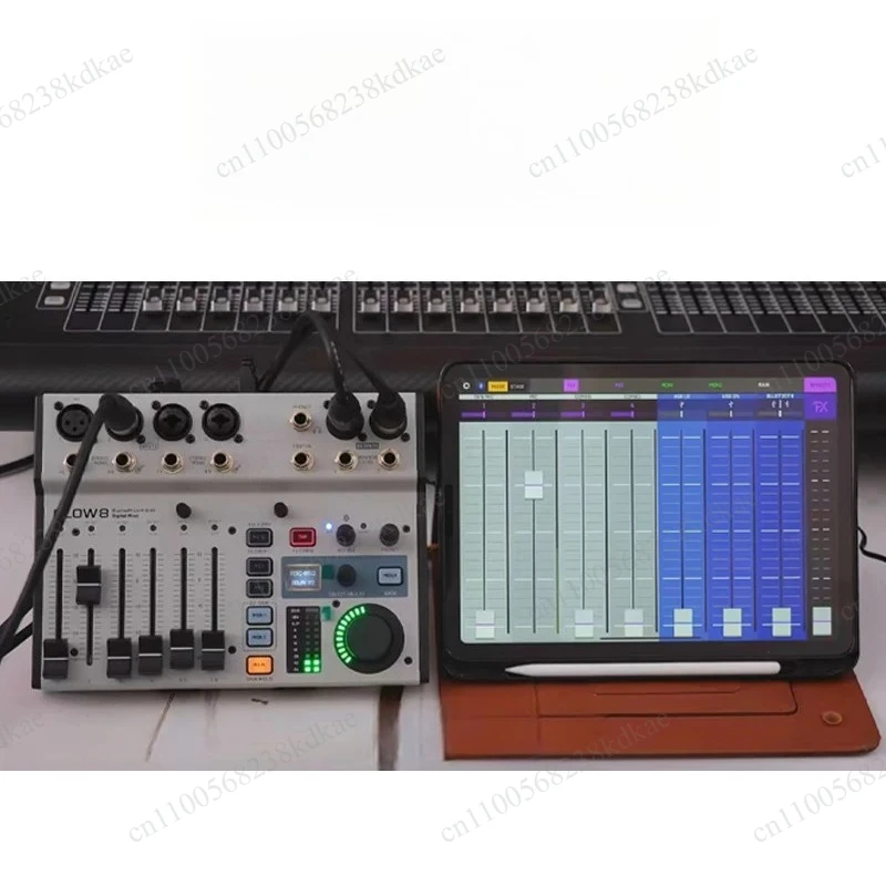 8 Channel Portable Digital Audio Mixer USB Bluetooth Audio Interface For Podcast Live Stream Recording - view 6