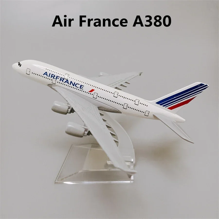 16cm Alloy Metal Qantas KOREAN LUFTHANSA SINGAPORE ETIHAD BRITISH FEDEX FRANCE Airbus 380 A380 Airplane Model Plane Aircraft