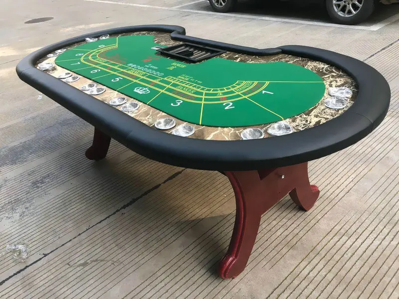 Nine-person baccarat table poker chips entertainment props Texas blackjack roulette than the size of dragon and tiger poker.