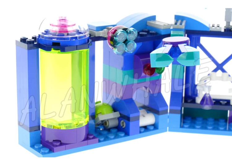 359pcs Unikingdom Dr. Laboratory Sparkle Matter Scanner Robotic Arms 11018 Building Block toy Compatible With Model