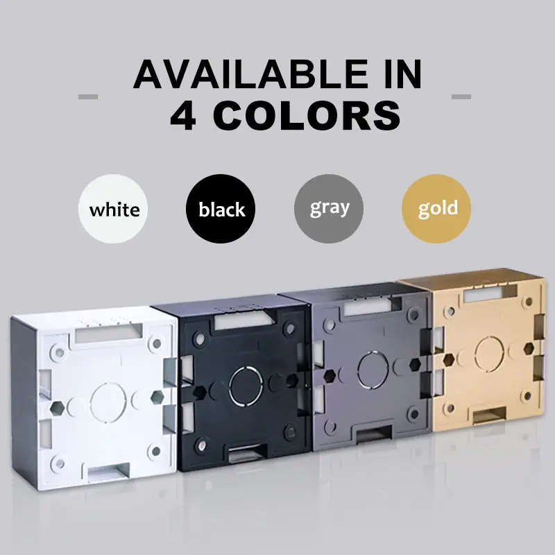 Avoir Wall External Mounting Box 86Type Electrical Switch Socket Junction Connect Box Square Surface Mounted Installation Box