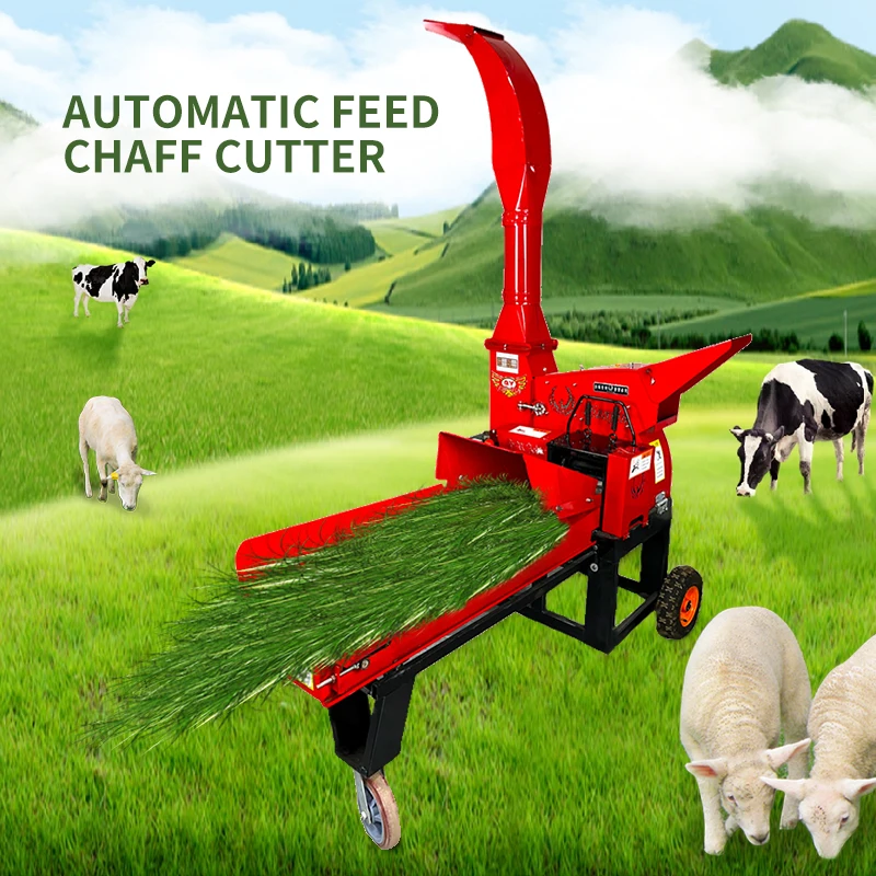 

Automatic feed silage fodder crop grass hay straw stalk crusher chopper chaff cutter machine for animal feed farm 9,12,15 ton/h